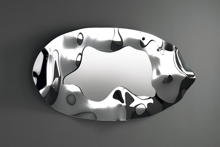 Phantom mirror from Fiam, designed by Dante O. Benini
