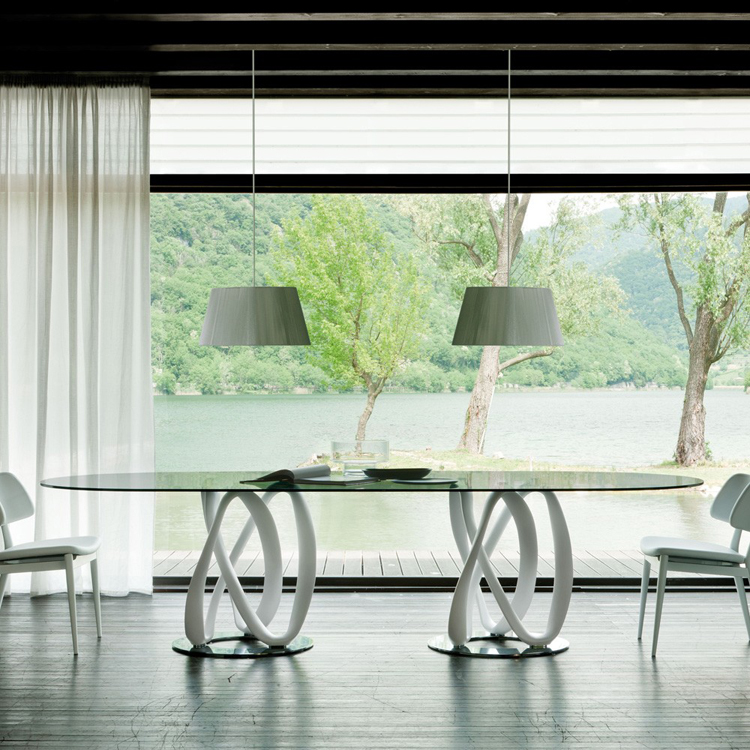 Infinity 2 Base dining table from Porada, designed by S. Bigi