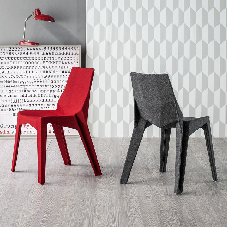 Bonaldo Poly XO | Leather Chair | Contemporary Dining Room