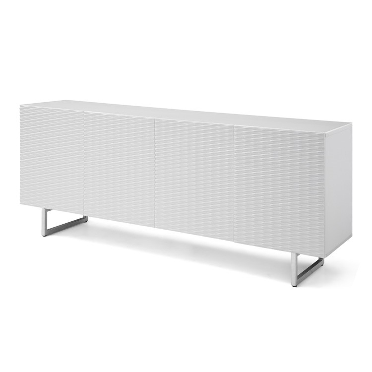 Whiteline Wally Buffet Storage Cabinet Contemporary Living