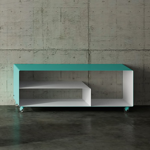 Mobile Line Sideboard with Angle Shelf storage from Muller