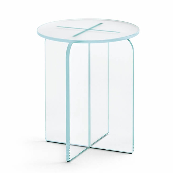 Opalina Sgabello end table from Tonelli, designed by Cristina Celestino