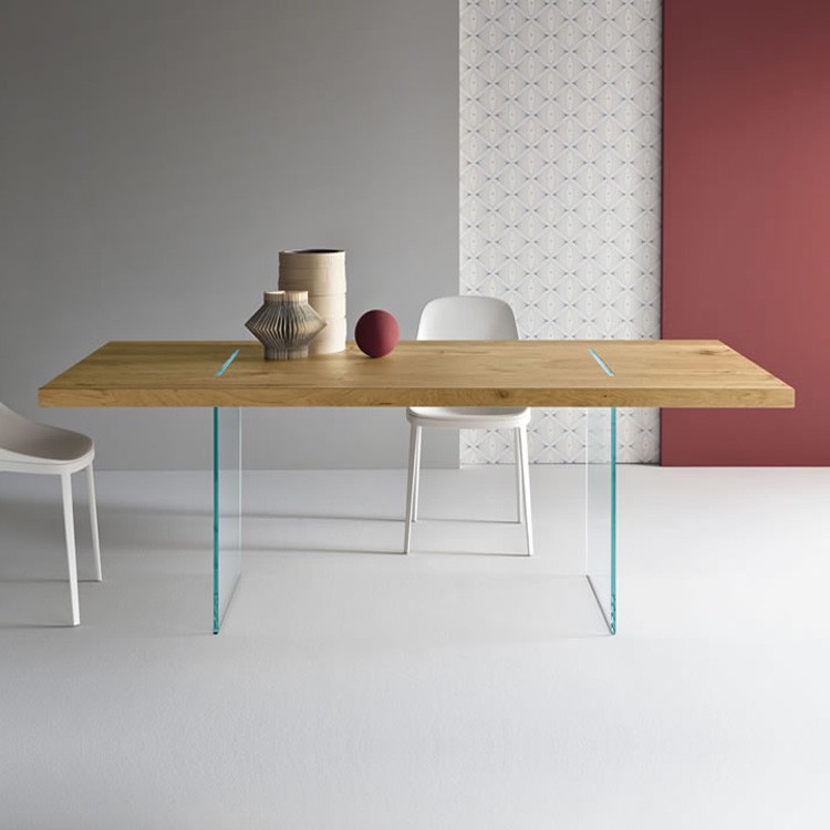 Tavolante Aged Oak dining table from Tonelli, designed by Marco Gaudenzi