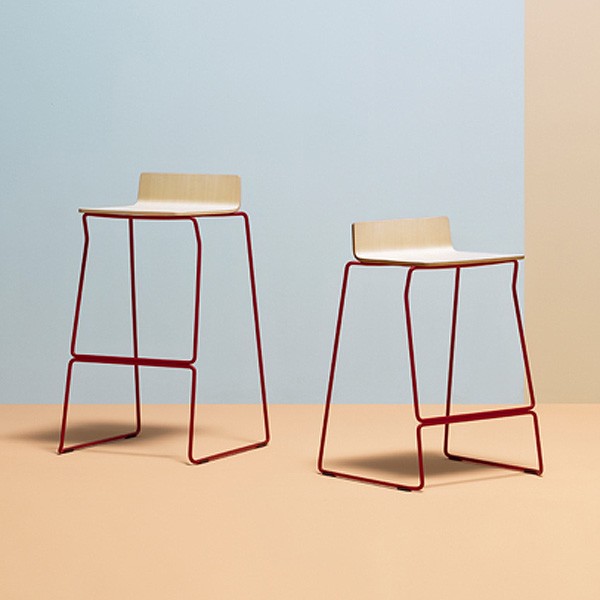 Osaka Metal 5716 5717 stool from Pedrali, designed by CMP Design