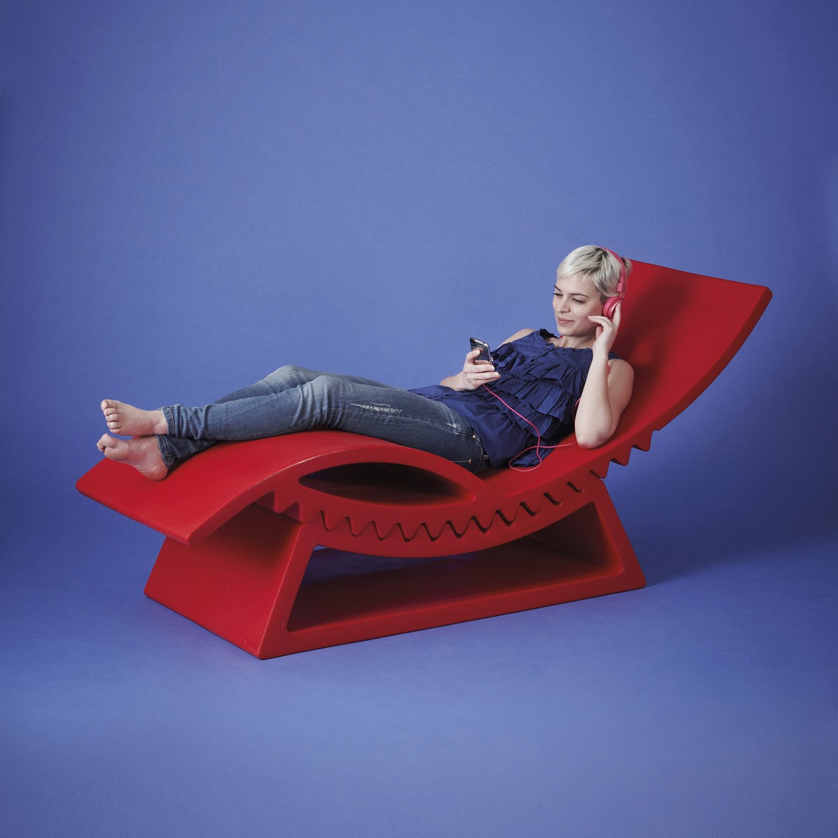 Slide Tic Tac | Plastic Lounger | Outdoor-Patio Furniture - Ultra Modern