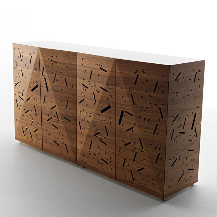 Riddled Front sideboard from Horm, designed by Steven Holl