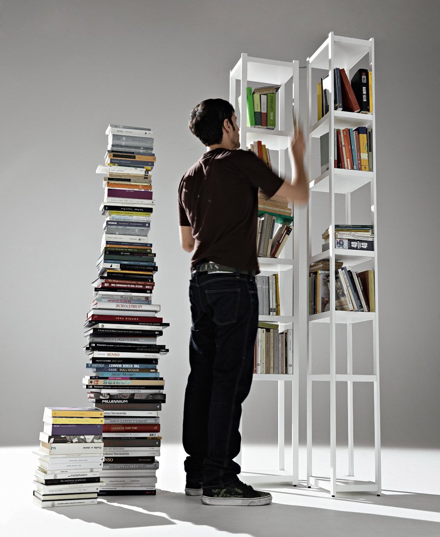 Singles bookcase from Horm, designed by Carlo Cumini