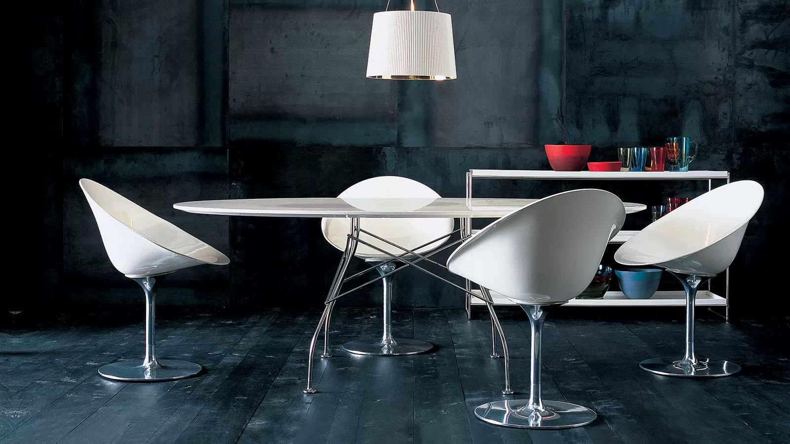 Ero |S| Swivel chair from Kartell, designed by Philippe Starck