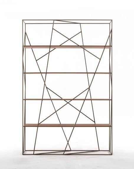 Naviglio Metal and Wood Bookcase from Tonin Casa