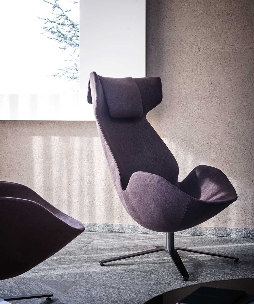 Shelter Armchair lounge from Tacchini, designed by Noé Duchaufour-Lawrance