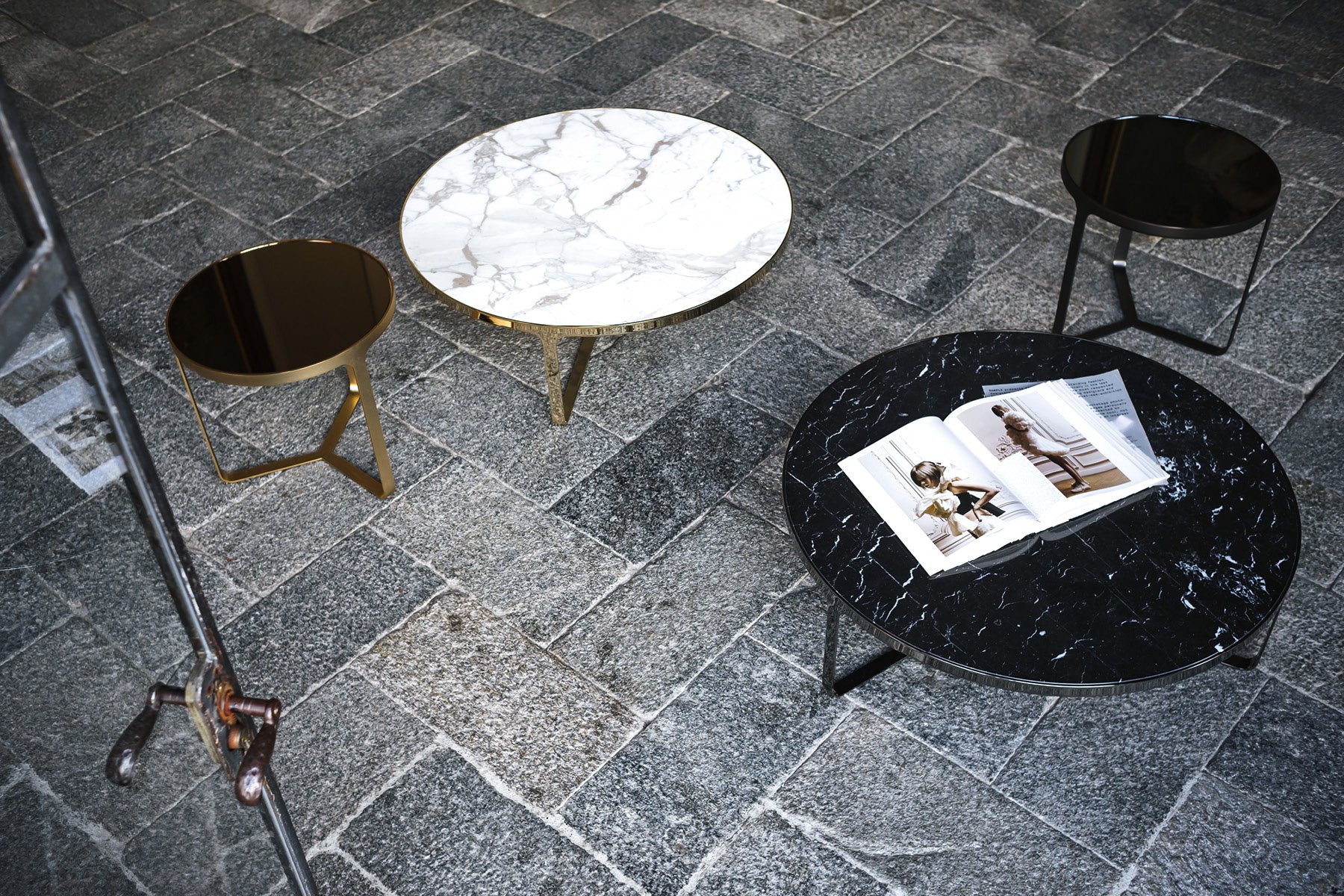 Cage Marble Coffee Table from Tacchini, designed by Gordon Guillaumier