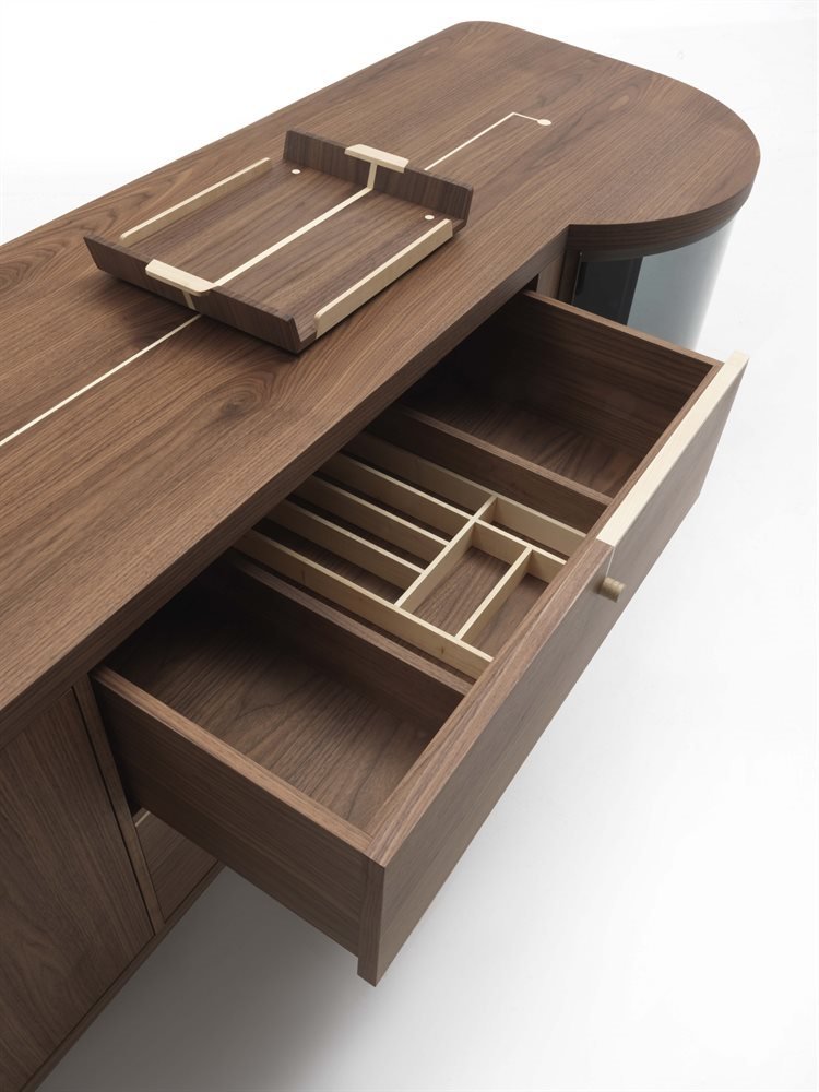 Rondo' 2 Cabinet sideboard from Porada, designed by U. Asnago