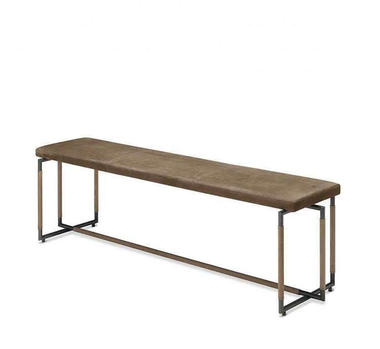 Padded Bak Bench from Frag, designed by Ferruccio Laviani