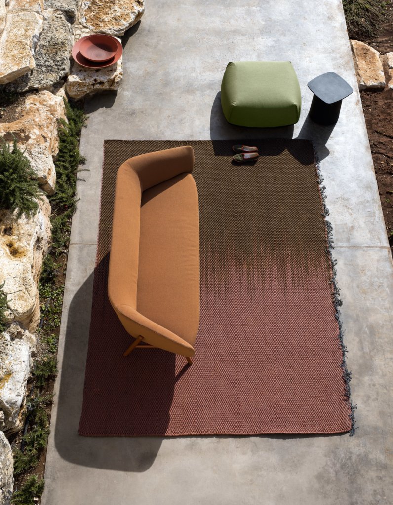 Tuile outdoor sofa from Kristalia, designed by Patrick Norguet