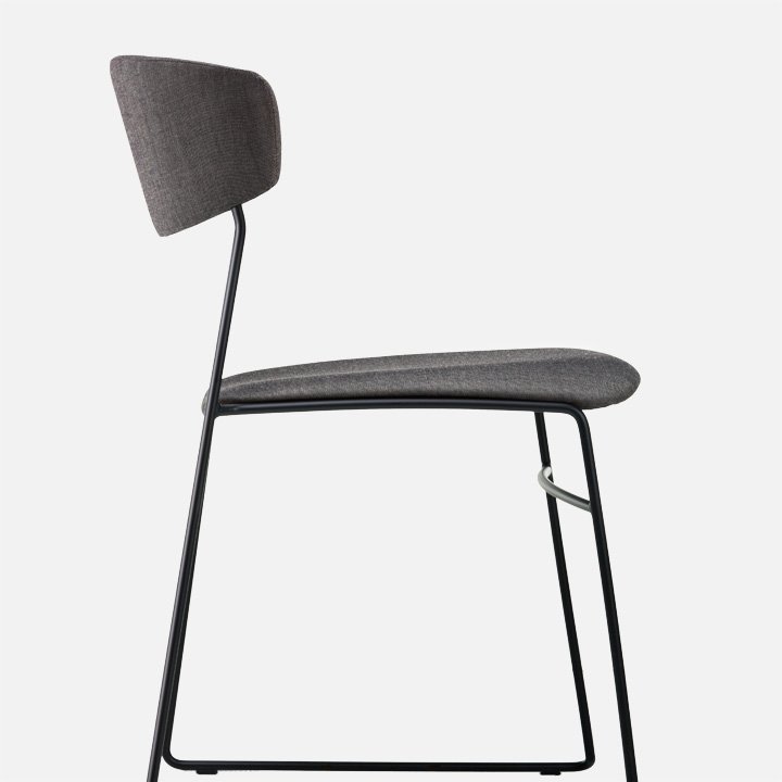 Wolfgang Sled Metal Chair from Fornasarig, designed by Luca Nichetto