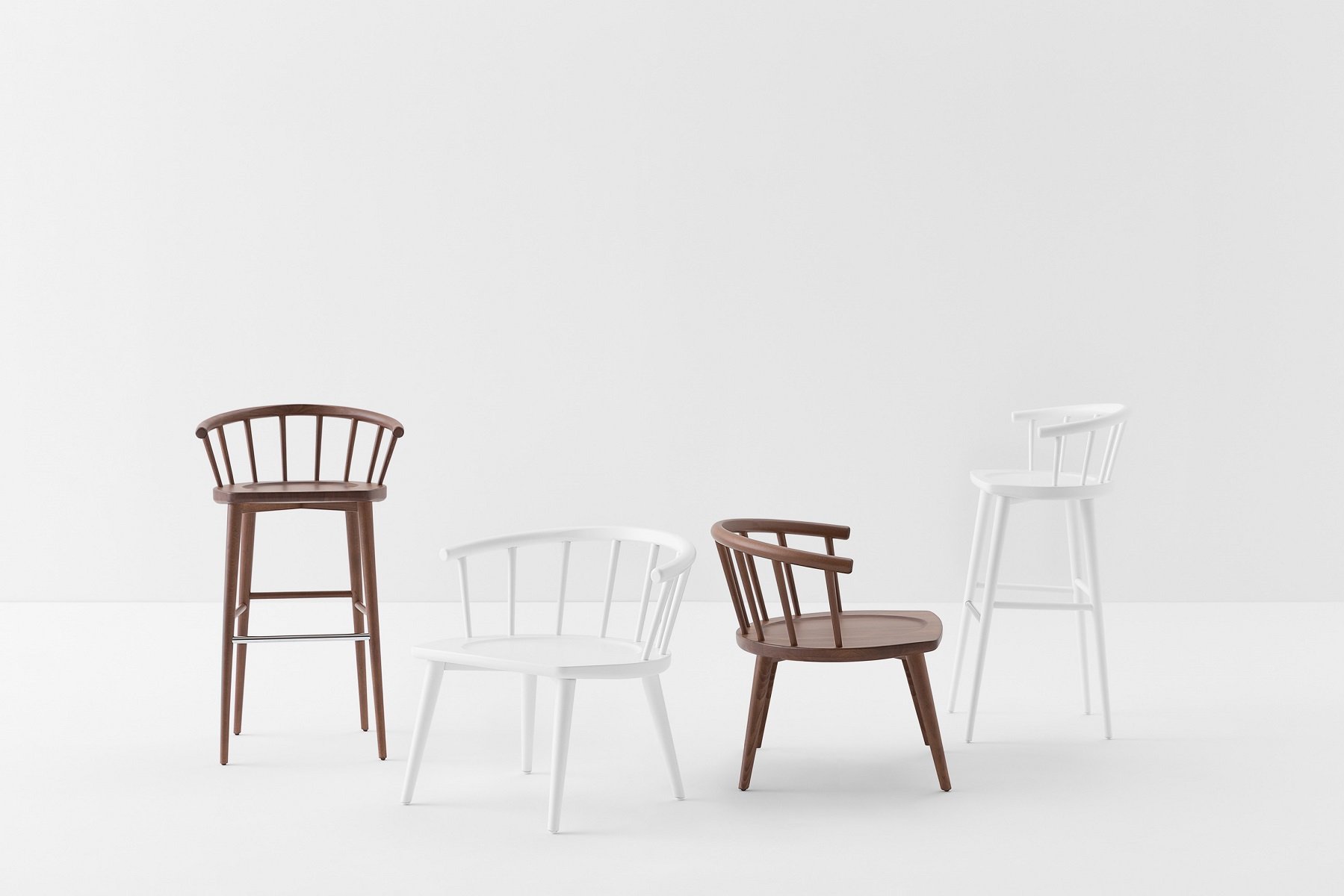 Billiani W Barstool Wooden Kitchen Furniture Ultra Modern