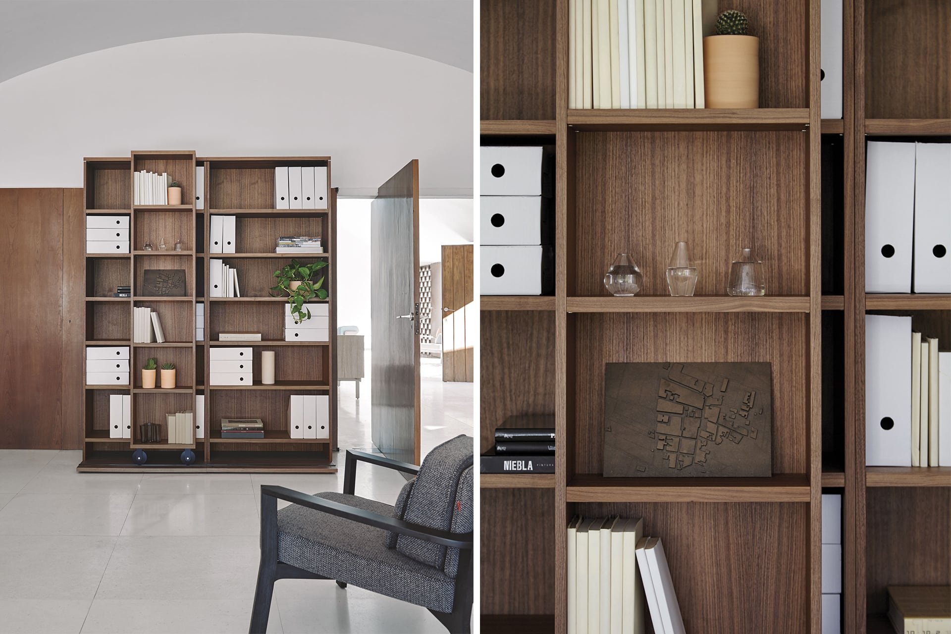 Literatura Classic Bookcase from Punt Mobles, designed by Vicent Martinez