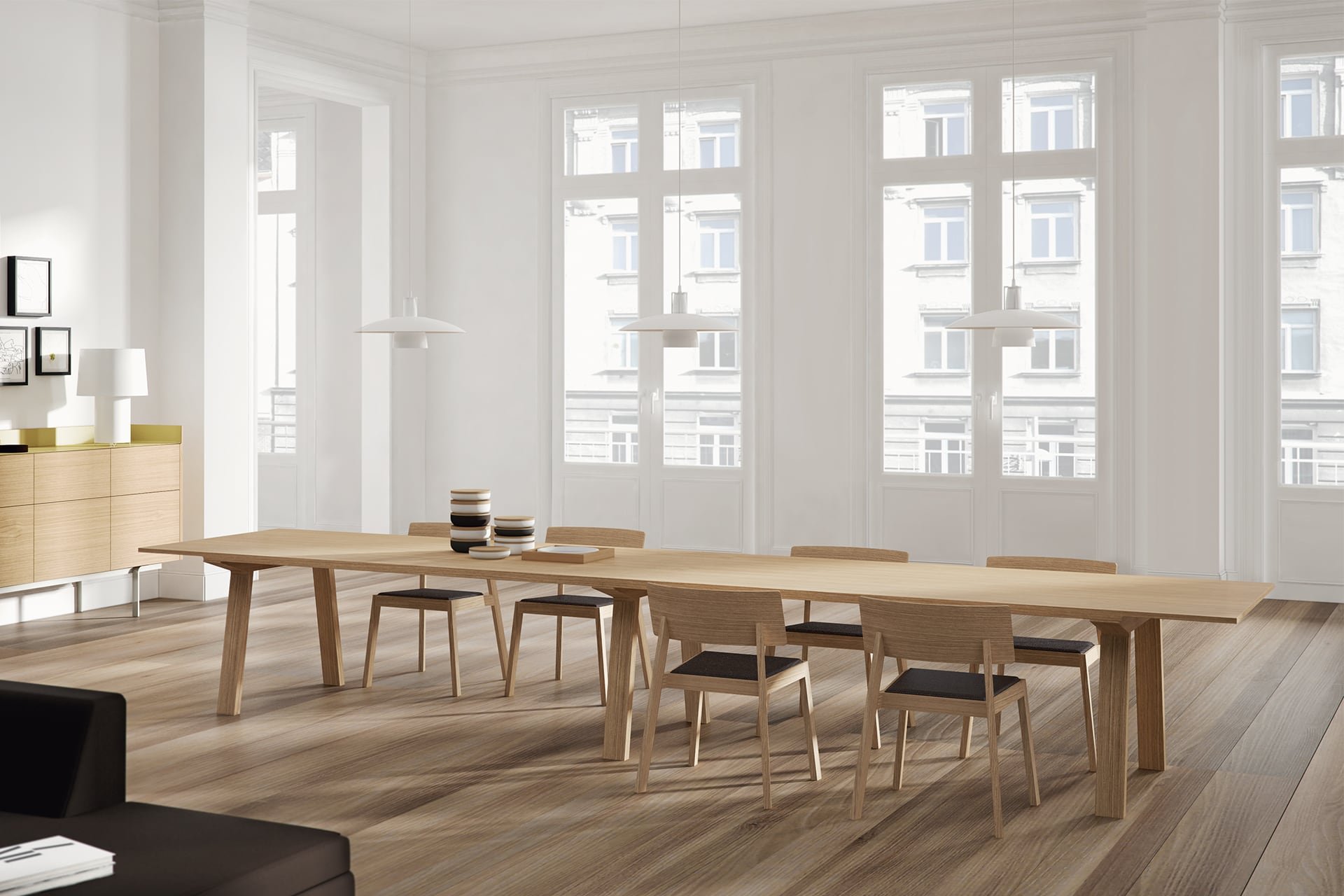 Mitis Wood Dining Table from Punt Mobles, designed by Mario Ruiz