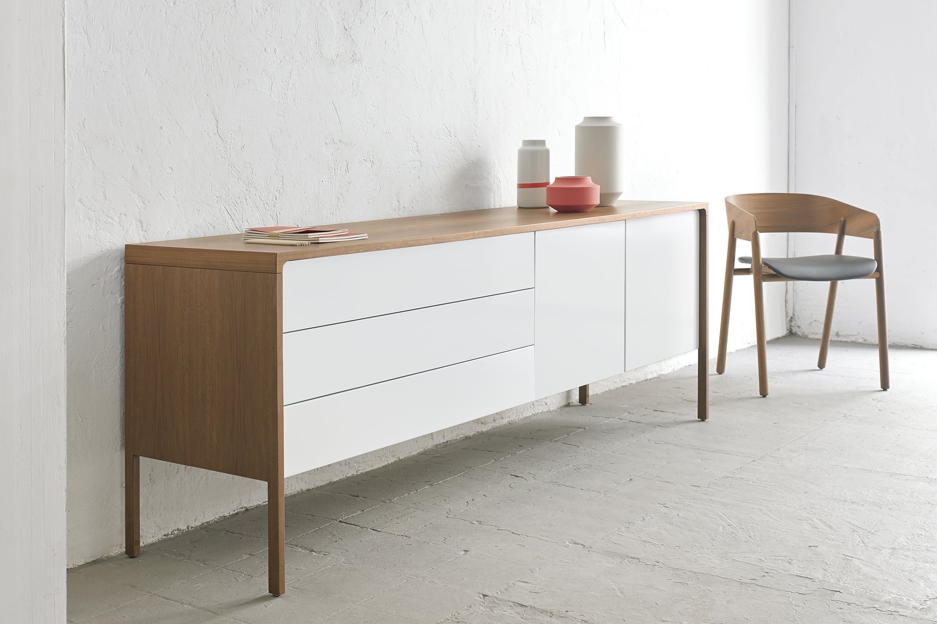 Tactile Sideboard from Punt Mobles, designed by Terence Woodgate