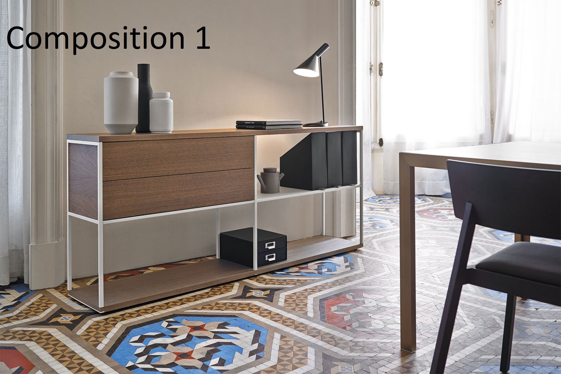 Literatura Open Sideboard cabinet from Punt Mobles, designed by Vicent Martinez