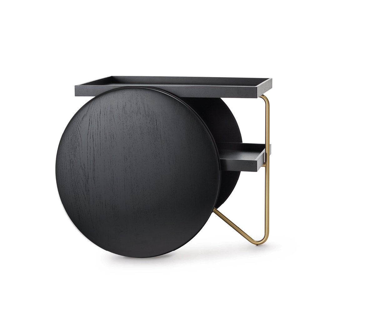 Chariot Table end from Casamania, designed by GamFratesi