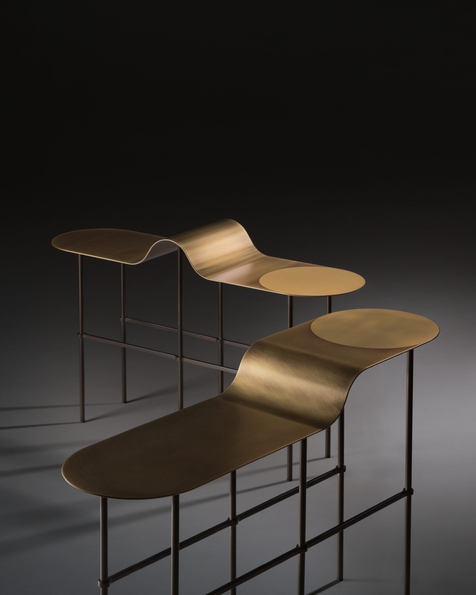 Scribble Table console from De Castelli, designed by Francesca Lanzavecchia