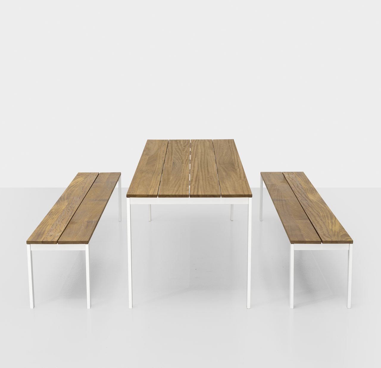 Be Easy Slatted Table end from Kristalia, designed by Bluezone