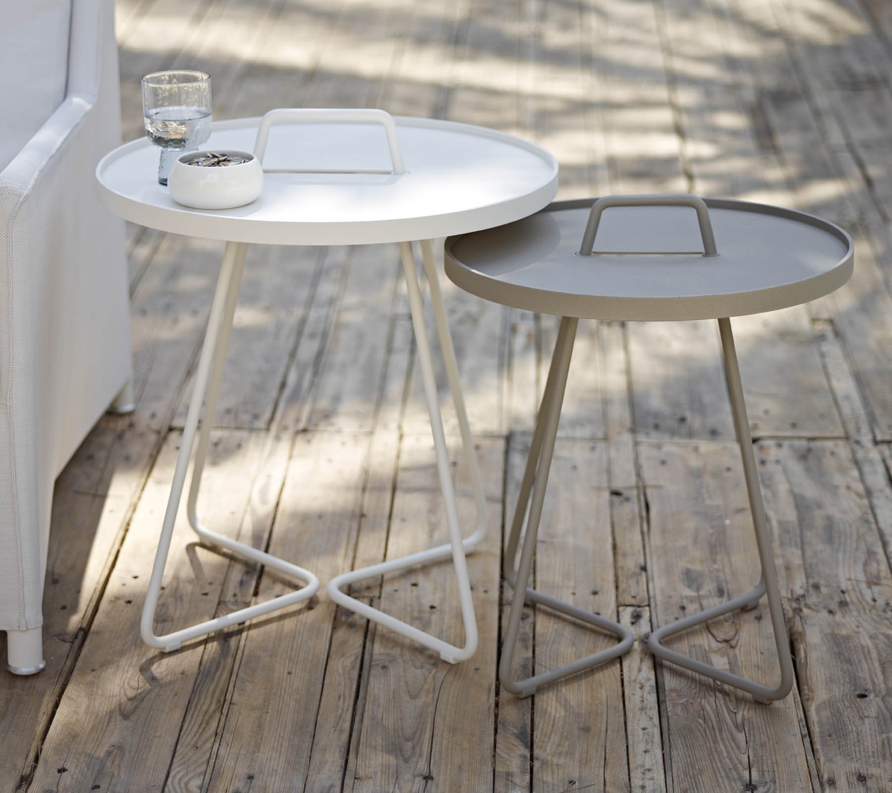On the Move Side Table end from Cane-line, designed by Strand+Hvass