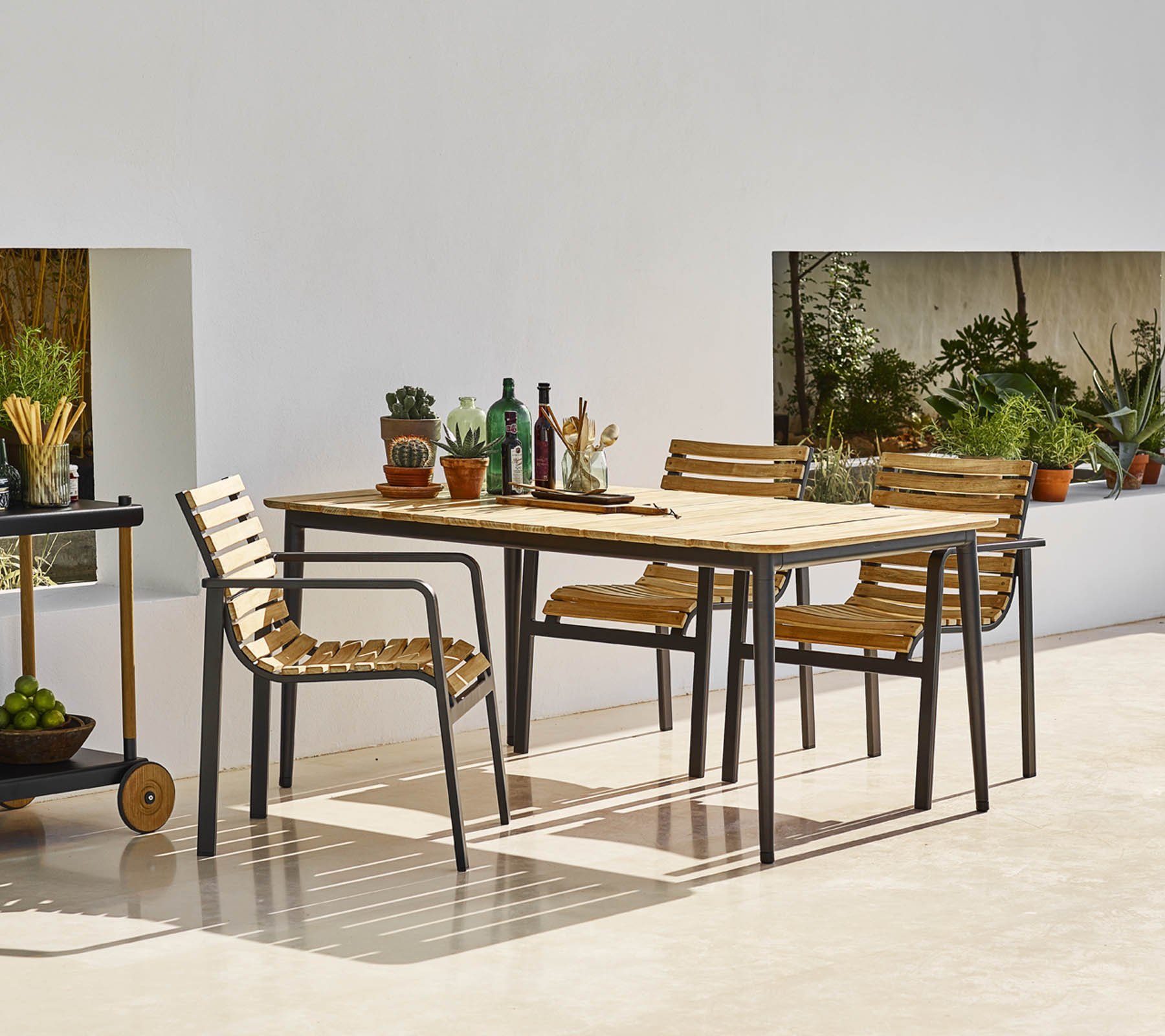 Core Dining Table from Cane-line, designed by Foersom & Hiort-Lorenzen MDD