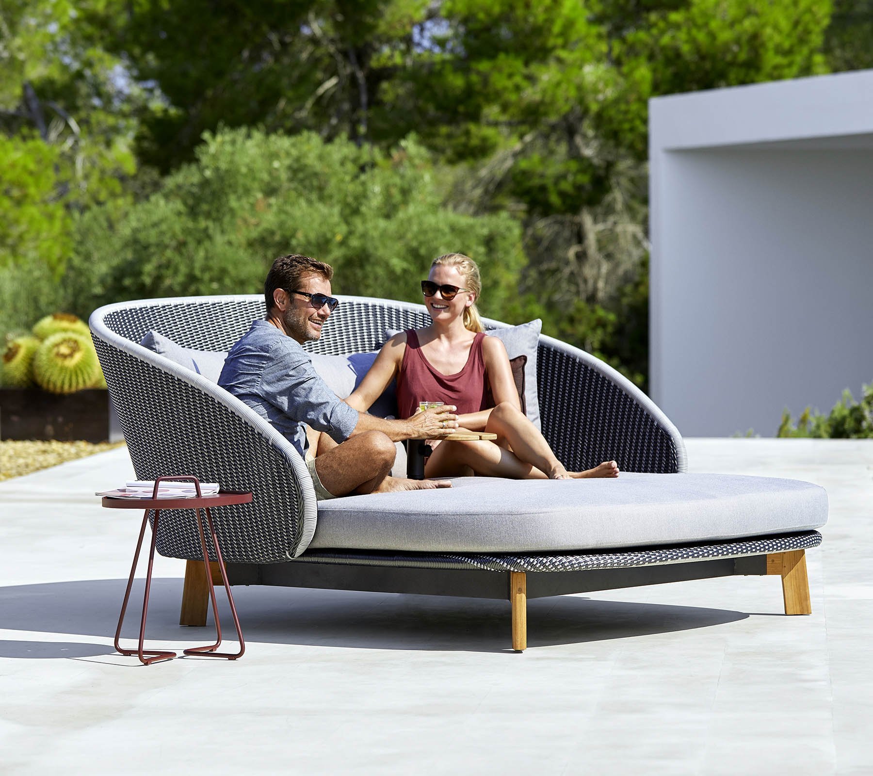 Cane-line Peacock Sunbeds | Wooden | Outdoor-Patio Furniture - Ultra Modern