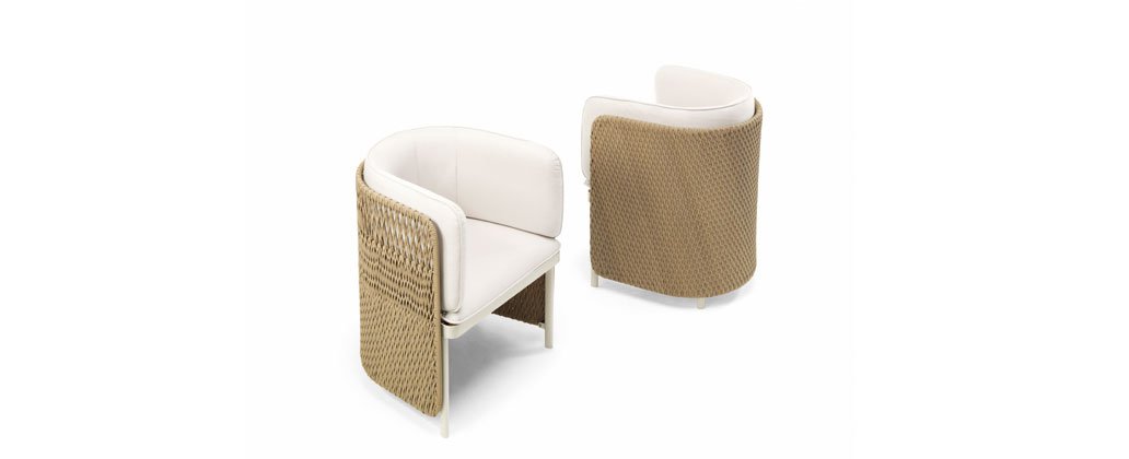 Esedra Dining Chairs from Ethimo, designed by Luca Nichetto