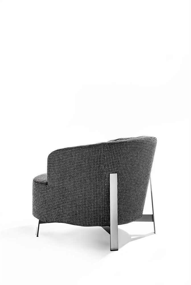 Copine Steel Armchair lounge from Porada, designed by G. & O. Buratti