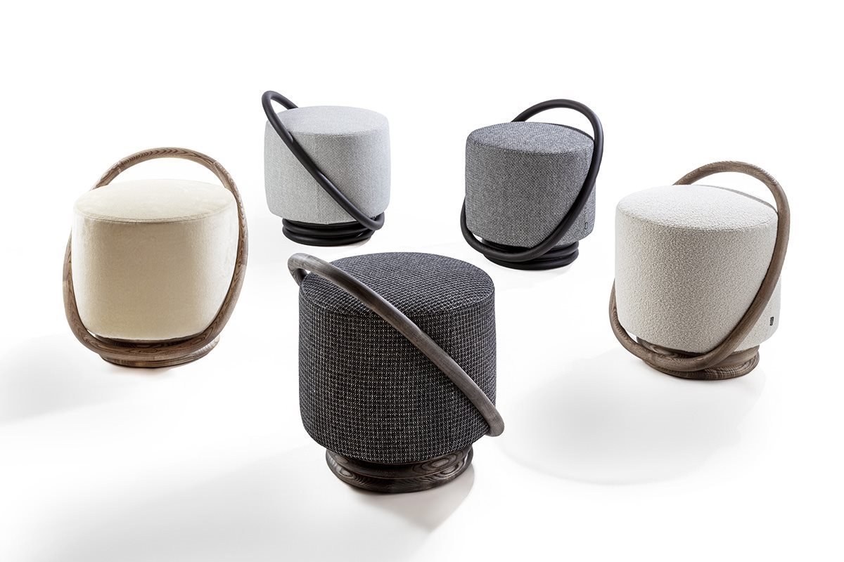 Smile Pouf from Porada, designed by M. Marconato and T. Zappa