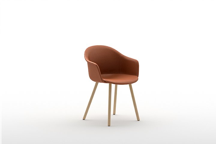 Mani Armshell 4WL Armchair from Arrmet, designed by Welling/Ludvik