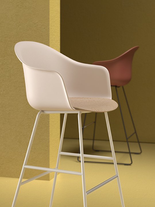 Mani Armshell ST-4L/ns Stool from Arrmet, designed by Welling/Ludvik
