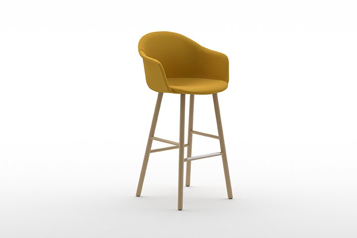 Mani Armshell ST-4WL Stool from Arrmet, designed by Welling/Ludvik
