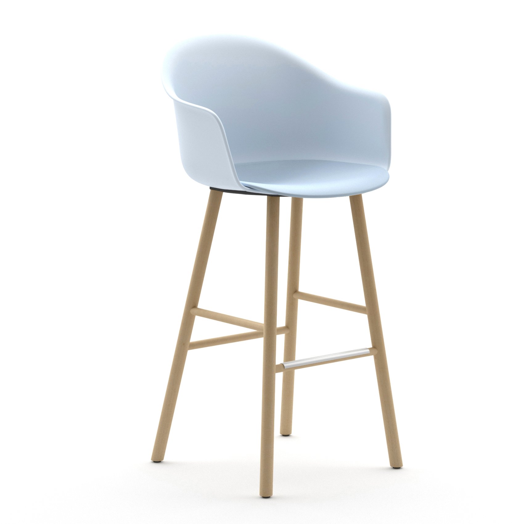 Mani Armshell ST-4WL Stool from Arrmet, designed by Welling/Ludvik