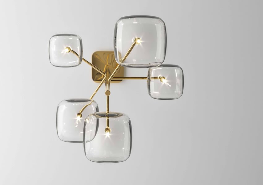 Hyperion Lamp lighting from Tonelli, designed by Massimo Castagna