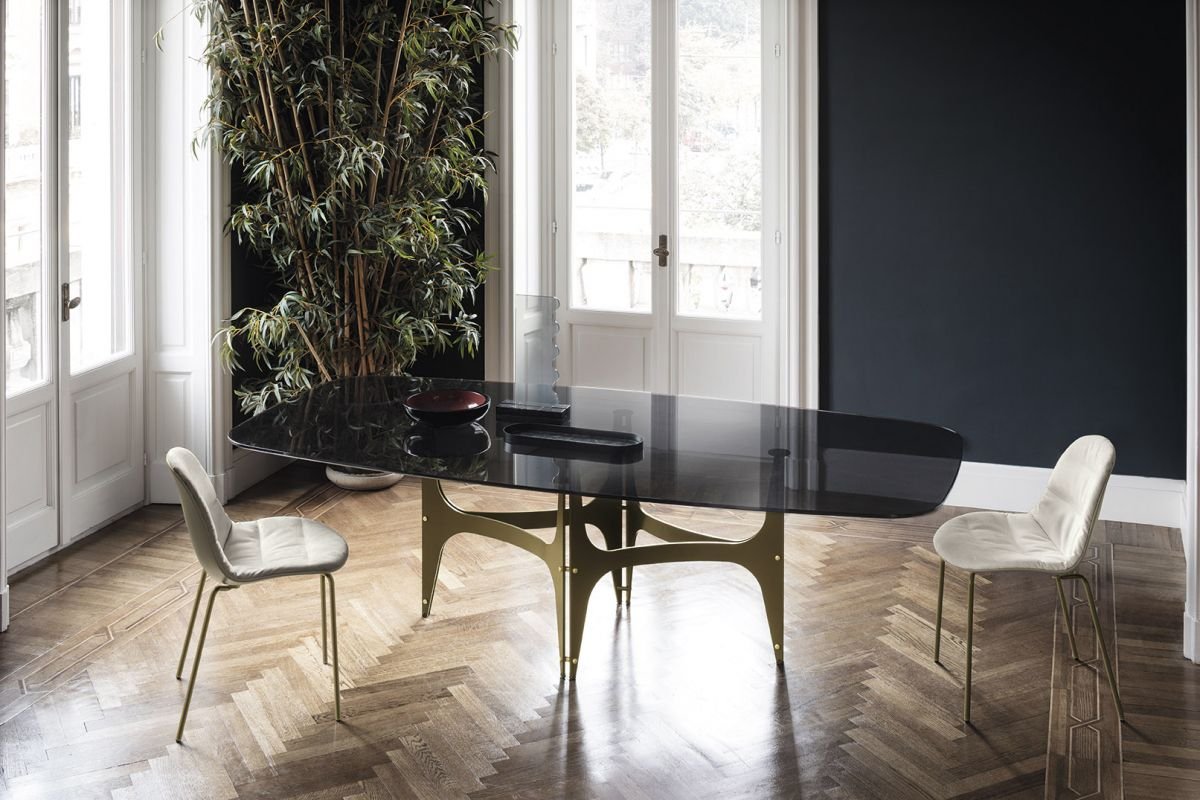 Universe Table dining from Bontempi, designed by  R&D Bontempi Casa