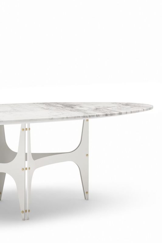Universe Table dining from Bontempi, designed by  R&D Bontempi Casa