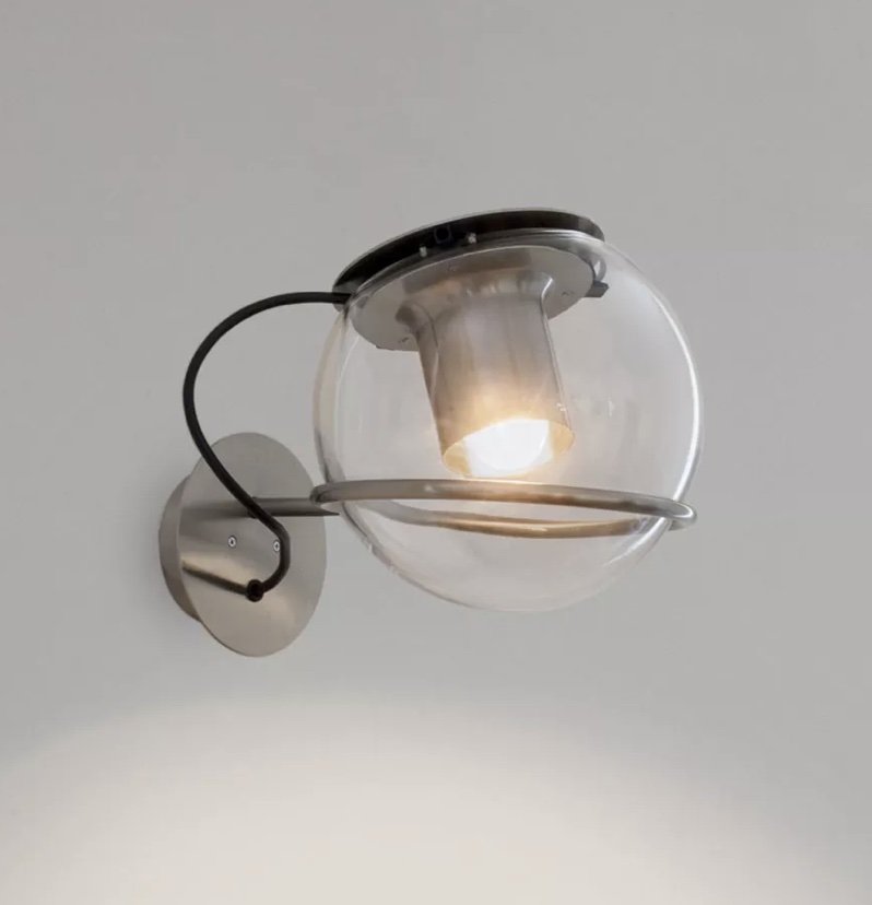 The Globe Wall Lamp lighting from Oluce, designed by Joe Colombo