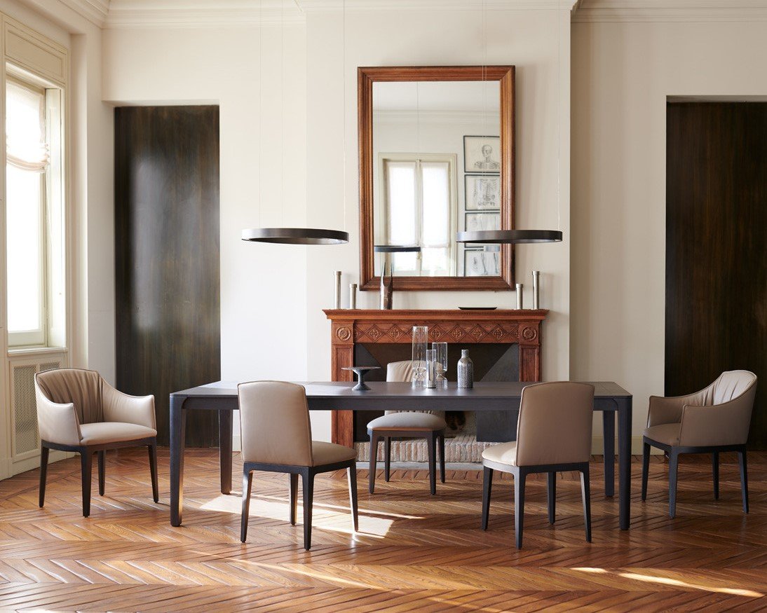 Blossom Table dining from Potocco, designed by Bernhardt & Vella 