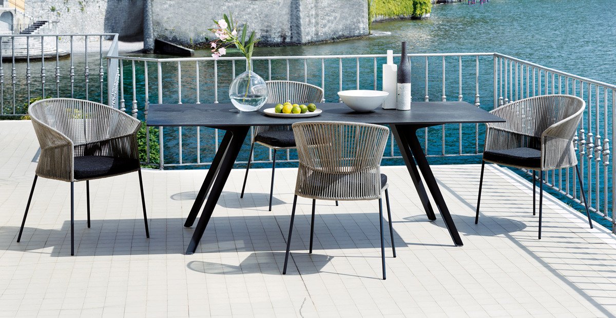Katana Table dining from Potocco, designed by Mauro Lipparini