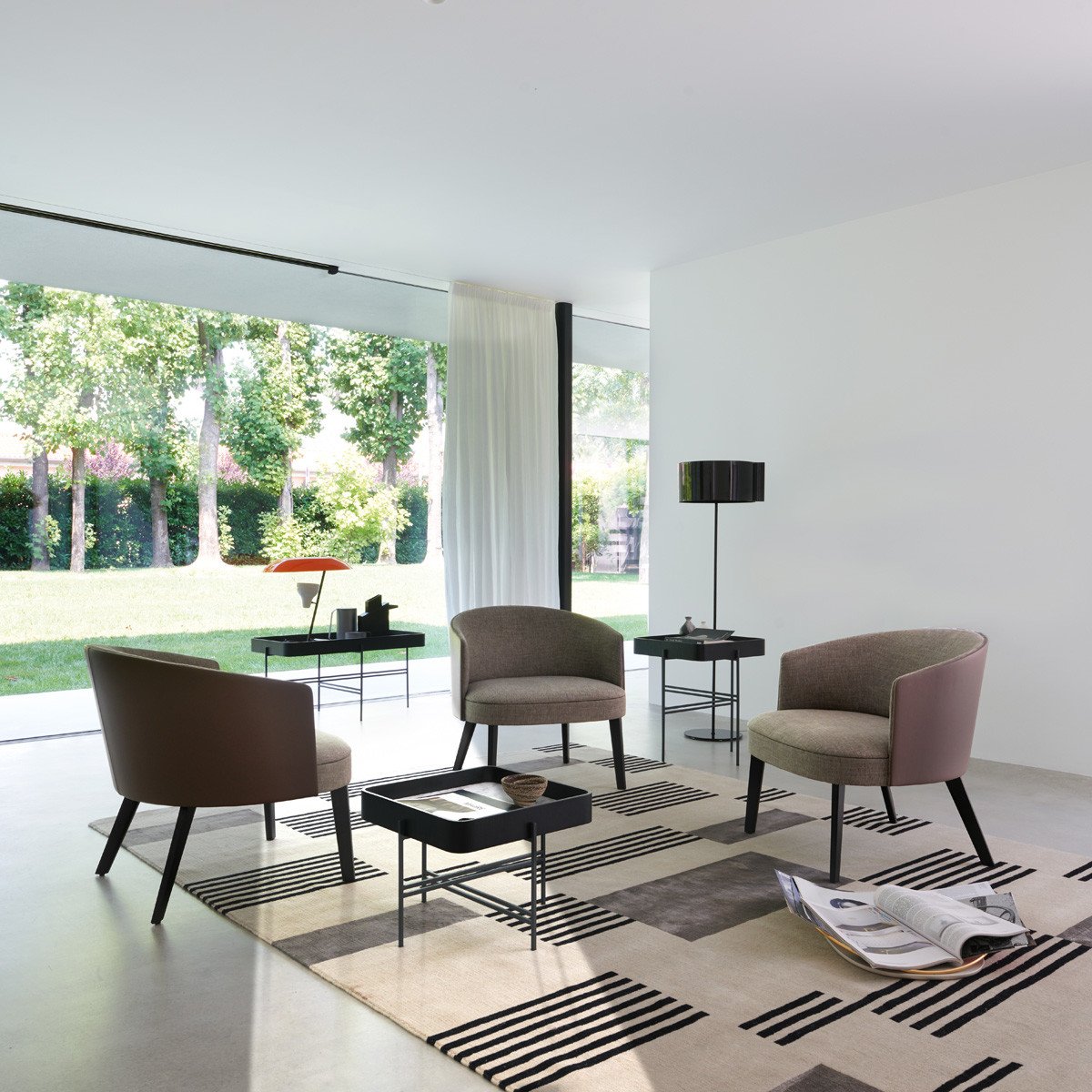 Lena Lounge Chair from Potocco, designed by Gabriele & Oscar Buratti