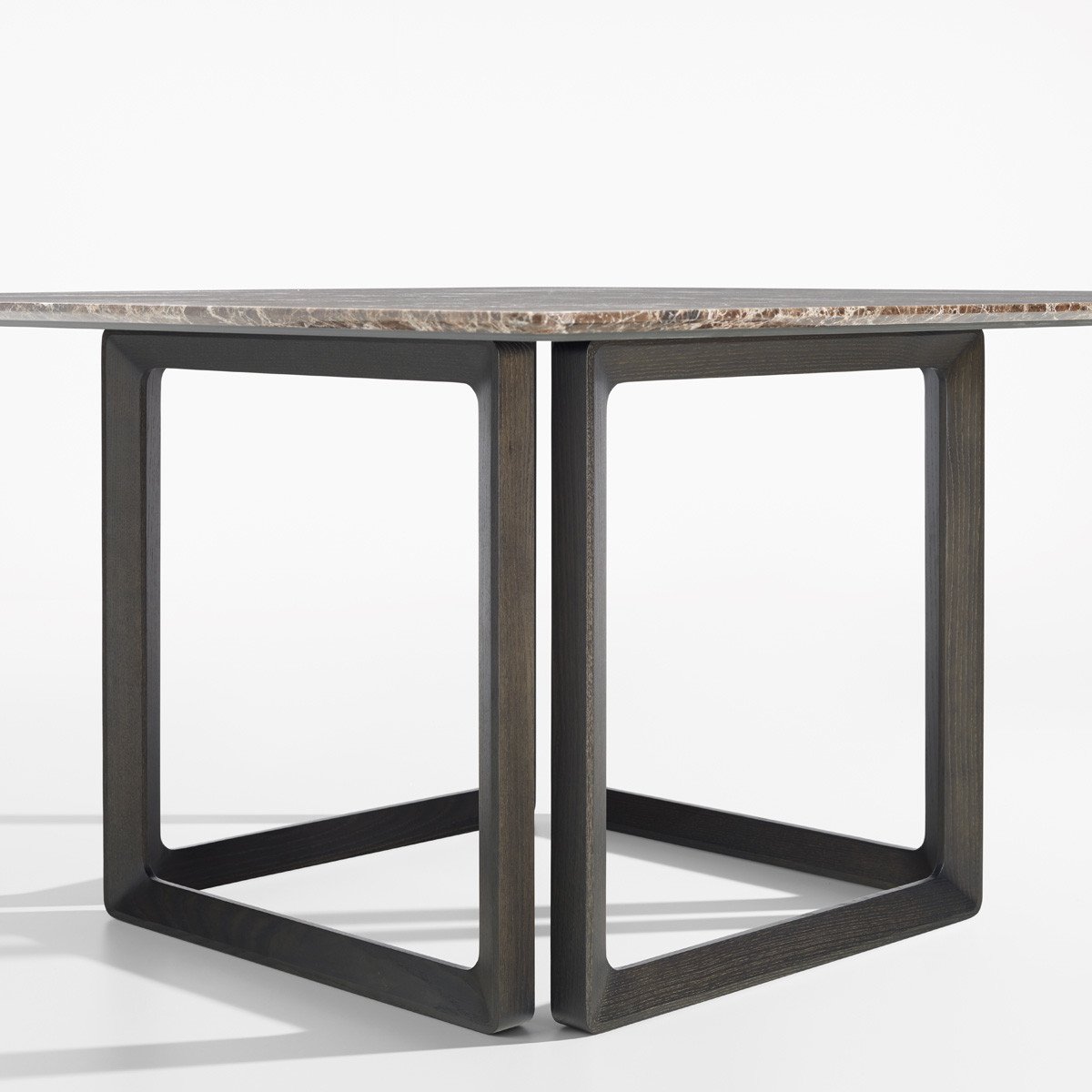 Opus Table dining from Potocco, designed by Bernhardt & Vella 