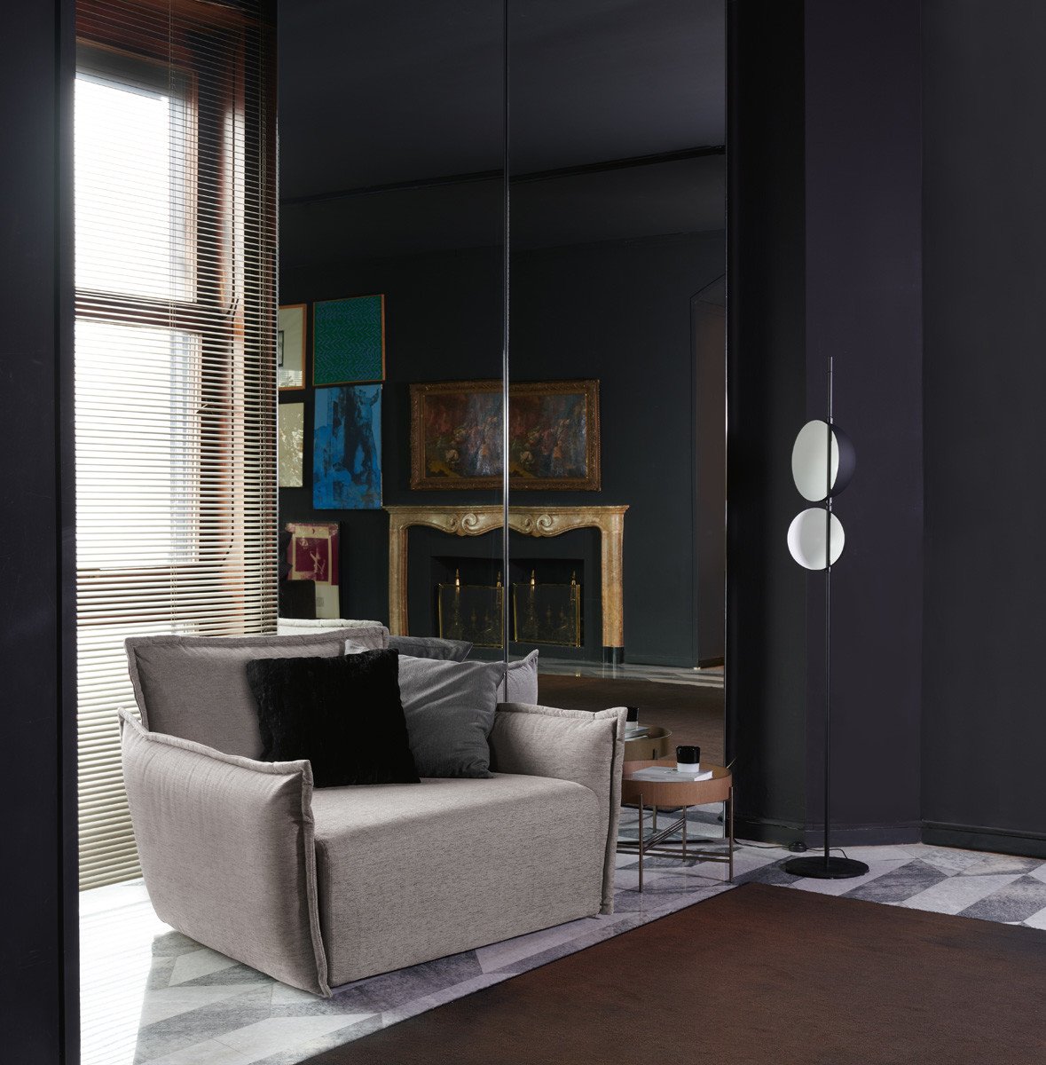 Purple Armchair lounge from Potocco, designed by Marco Viola Studio 