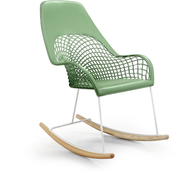 Guapa DNA M CU Armchair rocking from Midj, designed by Beatriz Sempere