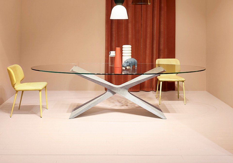 Nexus Dining Table from Midj, designed by Andrea Lucatello