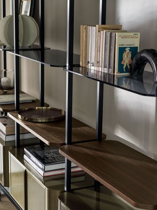 Charlotte Wall Fixing Bookcase from Bontempi