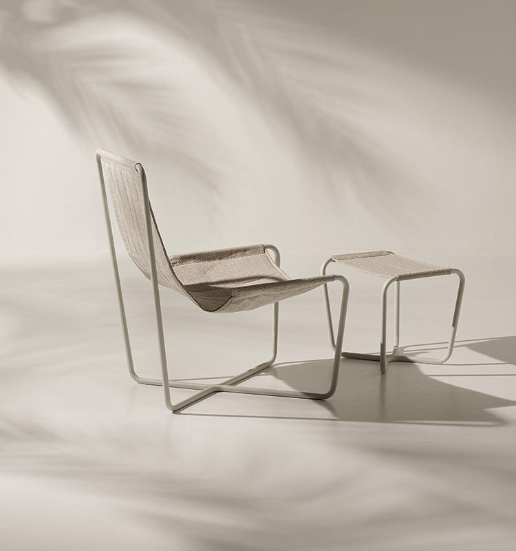 Sling Chair lounger from Ethimo, designed by Studiopepe